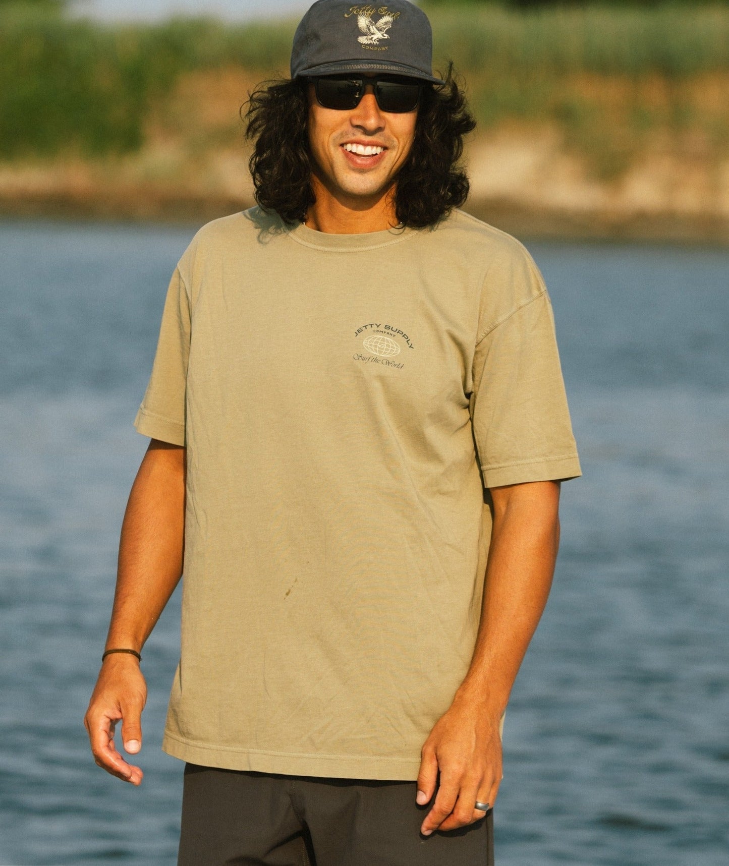 Surf World Tee - Bay Leaf