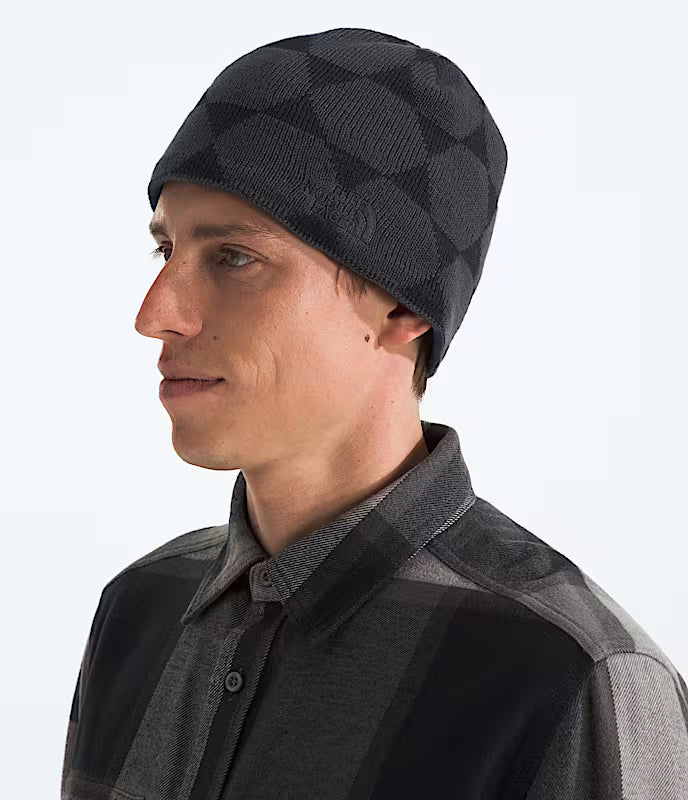 The North Face - Jim Beanie - Unisex - TNF Black/Asphalt Grey Geodesic Jacquard