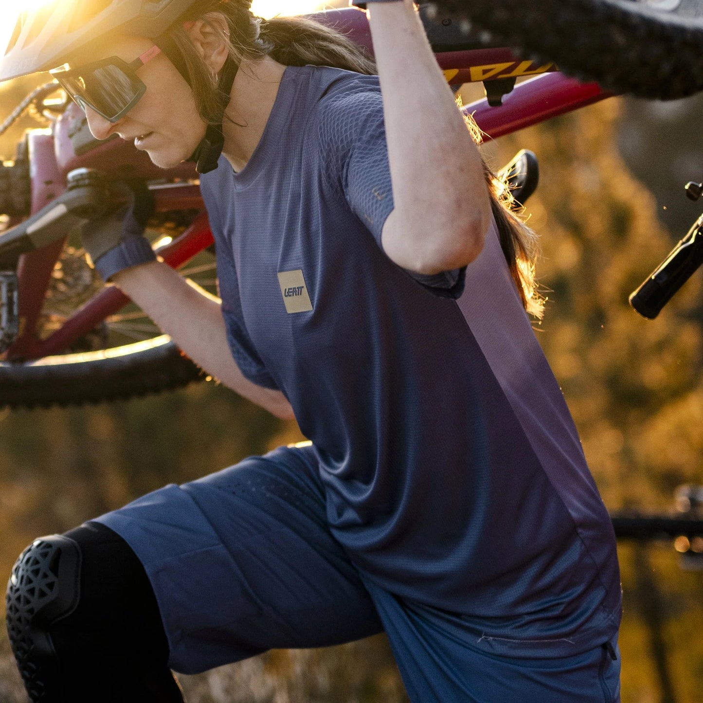 Leatt - Women's Jersey MTB Trail 3.0 - Cosmic Blue