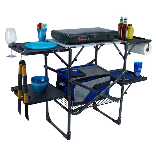 GCI Outdoors - Slim Fold Cook Station - Black Chrome