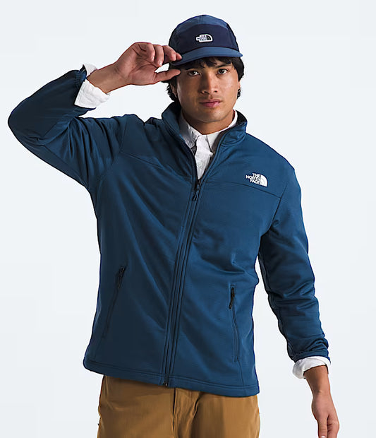 The North Face - Cedar Trail Grid Fleece Full Zip - Men's - Shady Blue