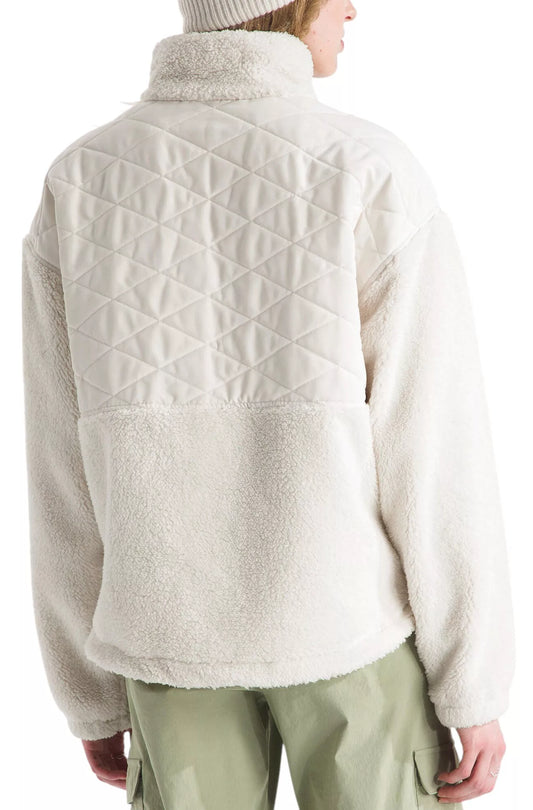 The North Face - Womens Cabin Fleece Full Zip - White Dune