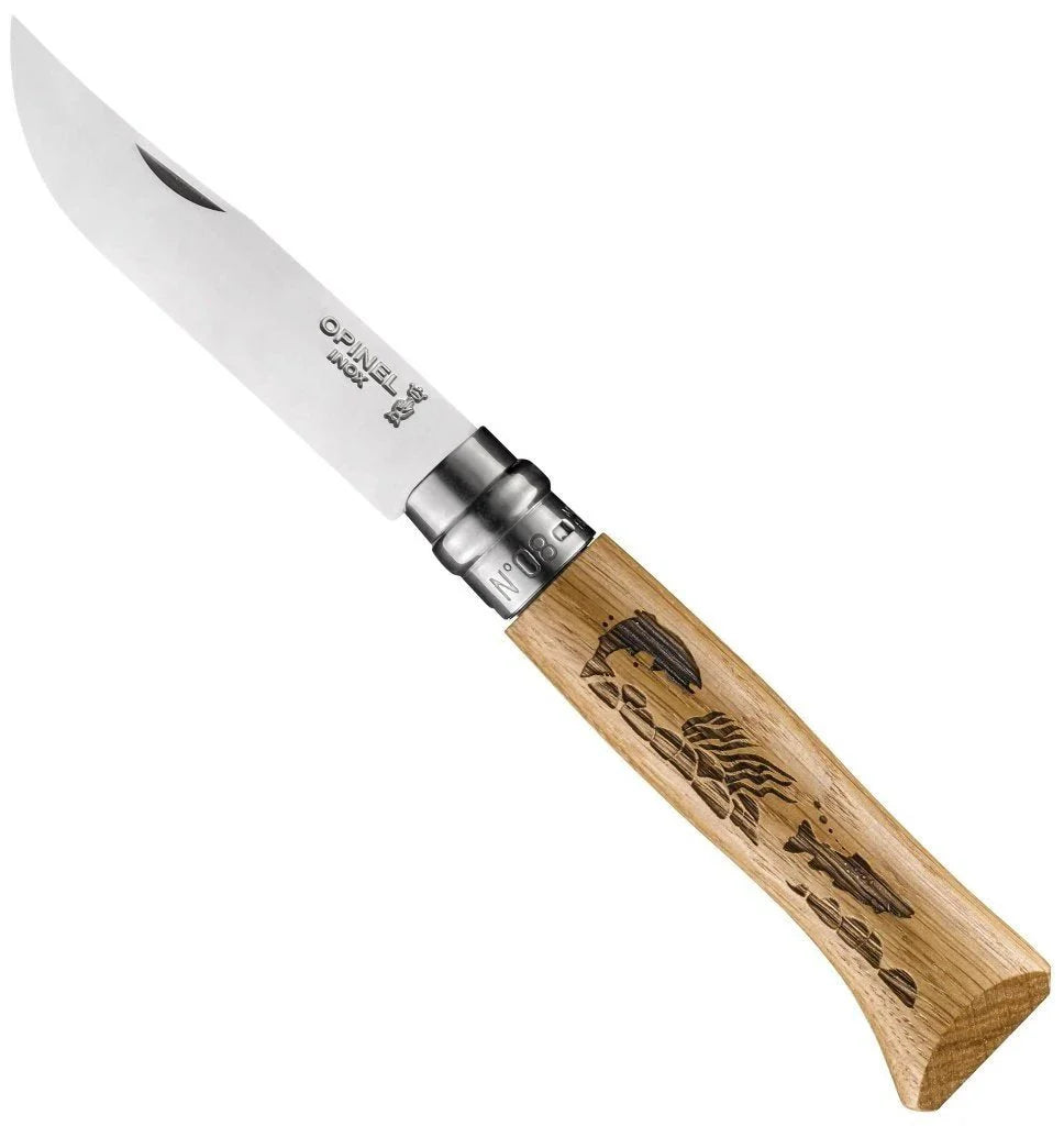 Opinel - Animalia Engraved No.08 Knife - Trout