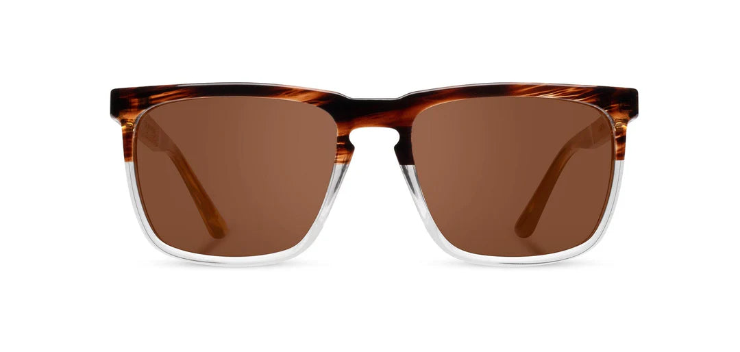 Camp Eyewear - Ridge - Whiskey Soda / Walnut; Basic Polarized Brown