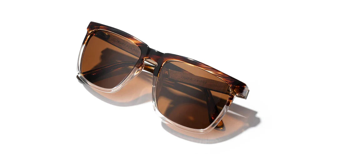 Camp Eyewear - Ridge - Whiskey Soda / Walnut; Basic Polarized Brown