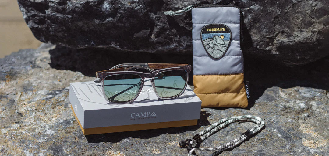 Camp Eyewear - Ridge HD - Slate // Yosemite Engraved/HD Plus Polarized Sky