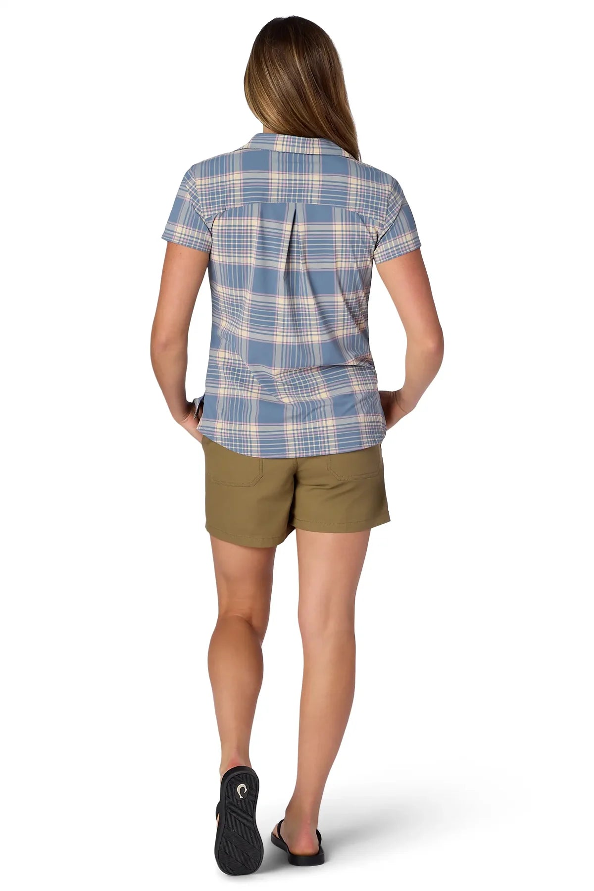 Flylow - Anderson Shirt - Women's - Ocean/Dune Plaid
