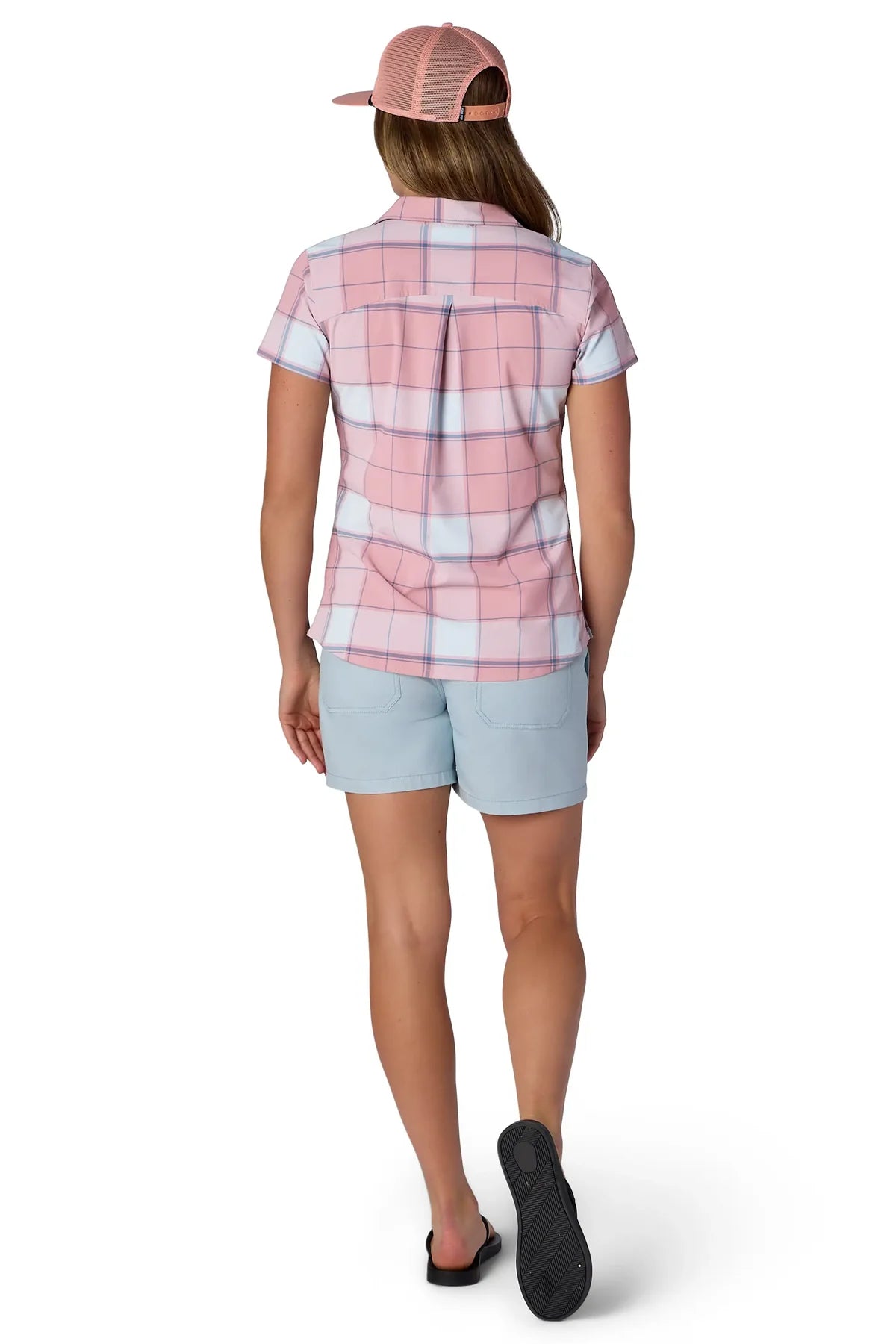 Flylow - Anderson Shirt - Women's - Rose/Sky Plaid