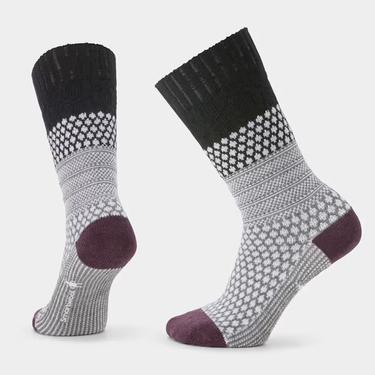 Smartwool - Everyday Cozy Popcorn Cable Crew Sock - Unisex - Black