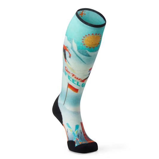 Smartwool - Women's Ski Targeted Cushion Snow Bunny Print OTC Socks - Capri
