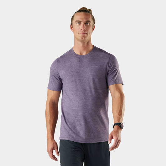 Smartwool - Active Short Sleeve - Men's - Purple Storm Heather