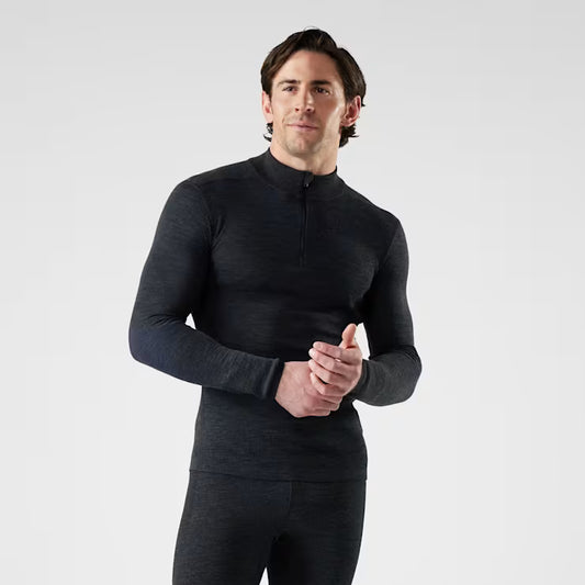 Smartwool - Intraknit Thermal Merino Base Layer 1/4 Zip - Men's - Charcoal-Nightfall Blue