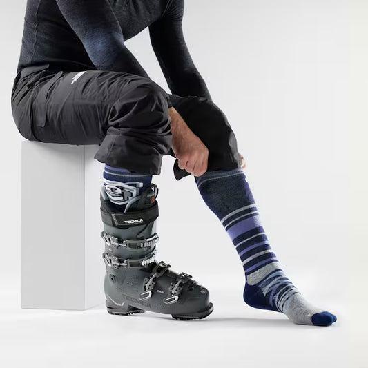 Smartwool - Ski Full Cushion Growling Grizzly OTC Socks - Deep Navy