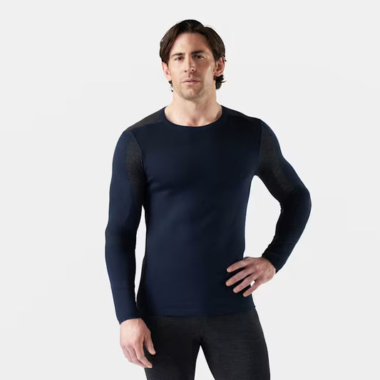 Smartwool - Intraknit Thermal Merino Base Layer Colorblock Crew - Men's - Deep Navy-Charcoal