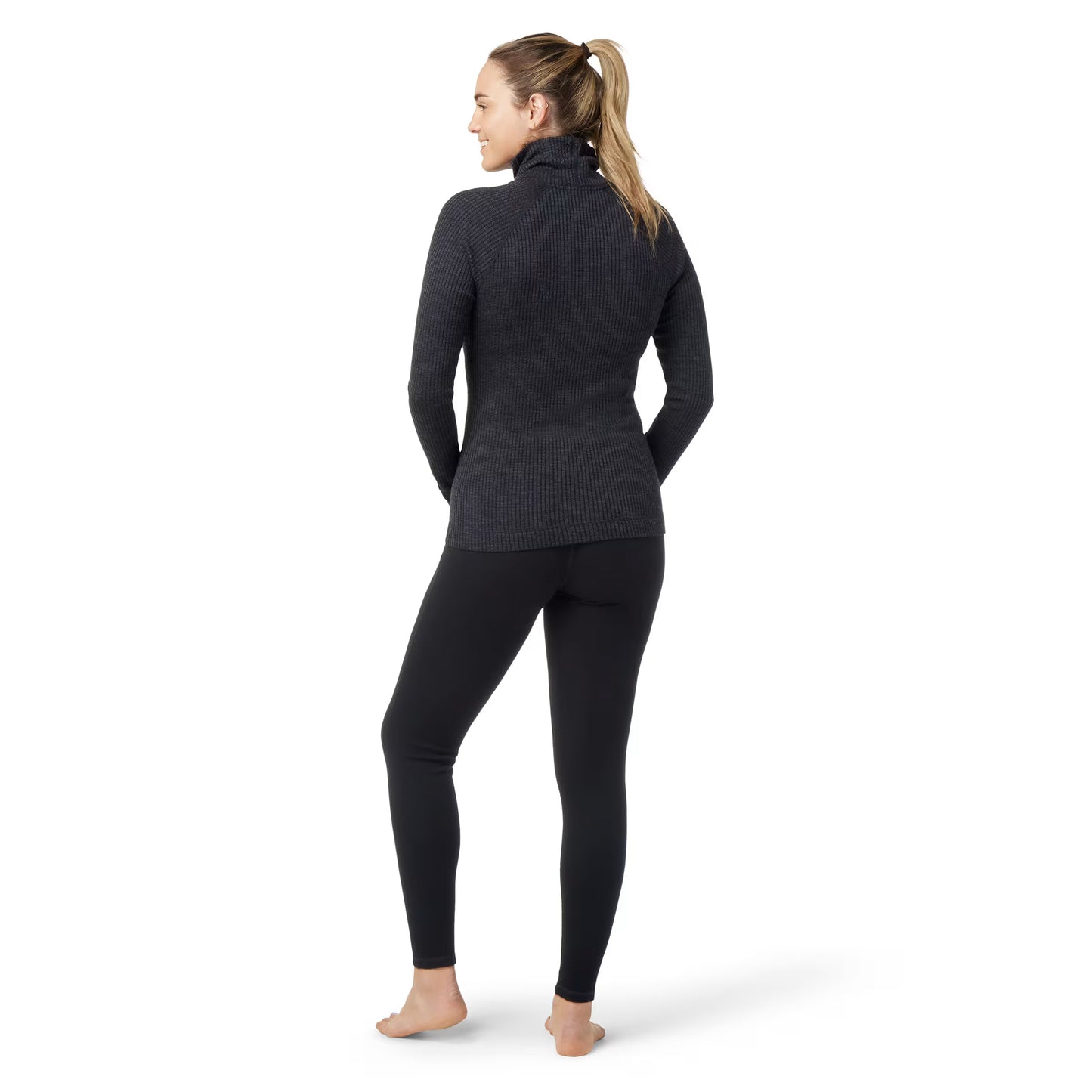 Smartwool - Thermal Merino Rib Turtleneck - Women's - Charcoal Heather