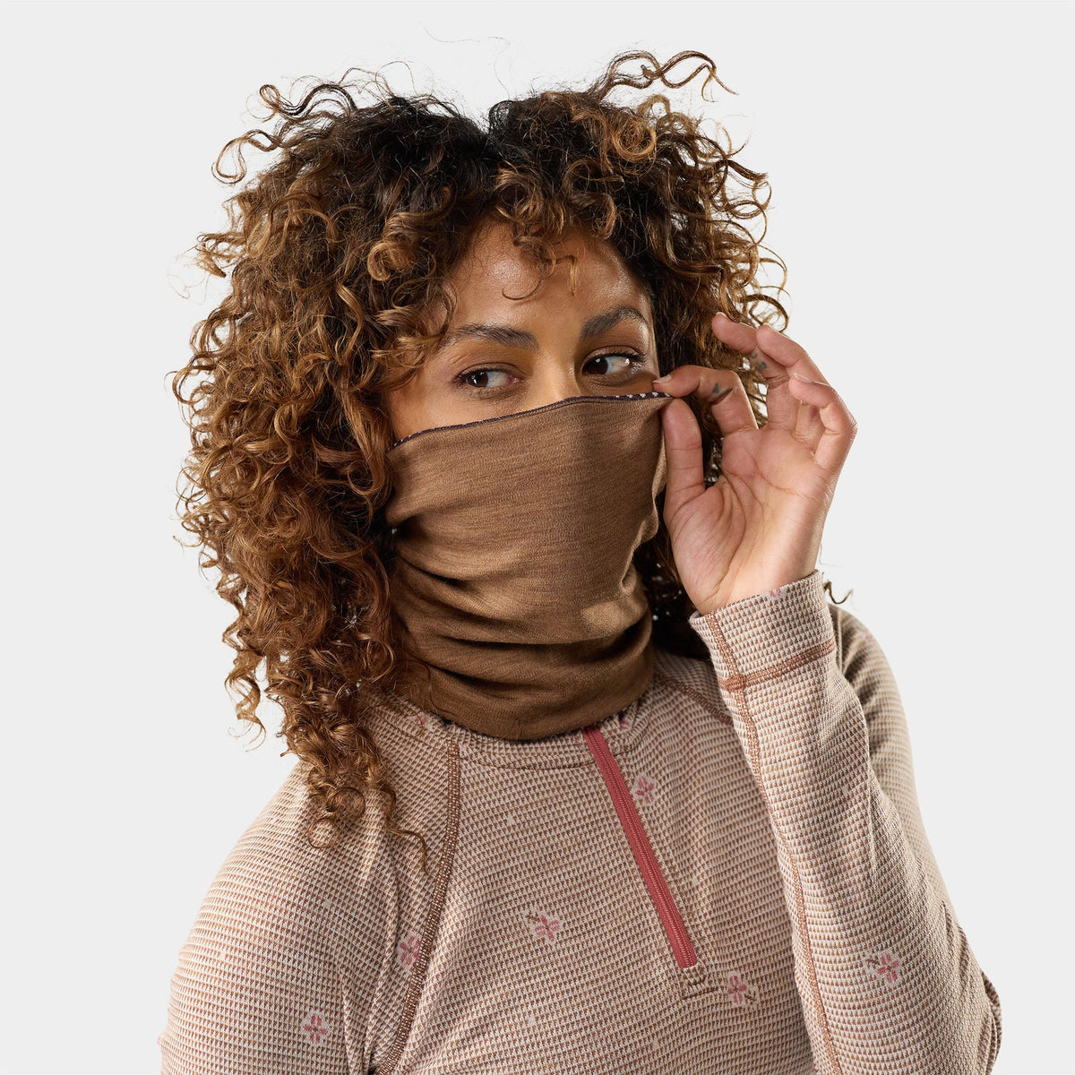 Smartwool - Thermal Merino Reversible Neck Gaiter - Mocha Fair Isle Fun