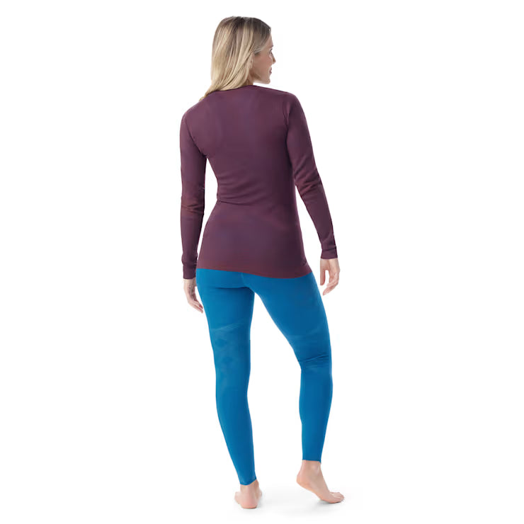 Smartwool - Intraknit Thermal Merino Base Layer Crew - Women's - Eggplant-Nival Blue