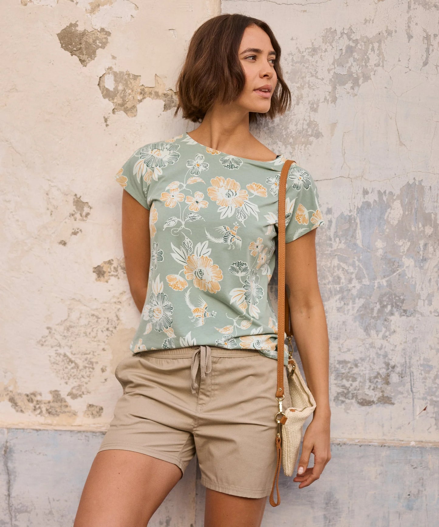 Sherpa - Neha Tee - Celery Floral