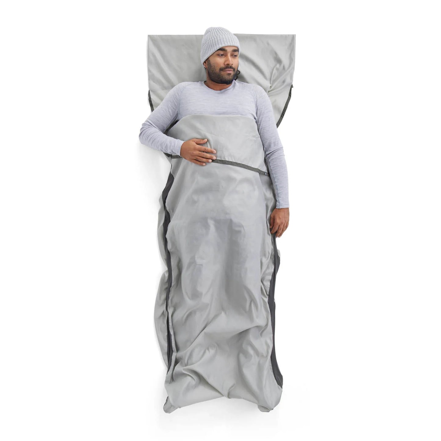 Sea to Summit - Silk Bag Liner Rect w Sleeve - Moonstruck Grey