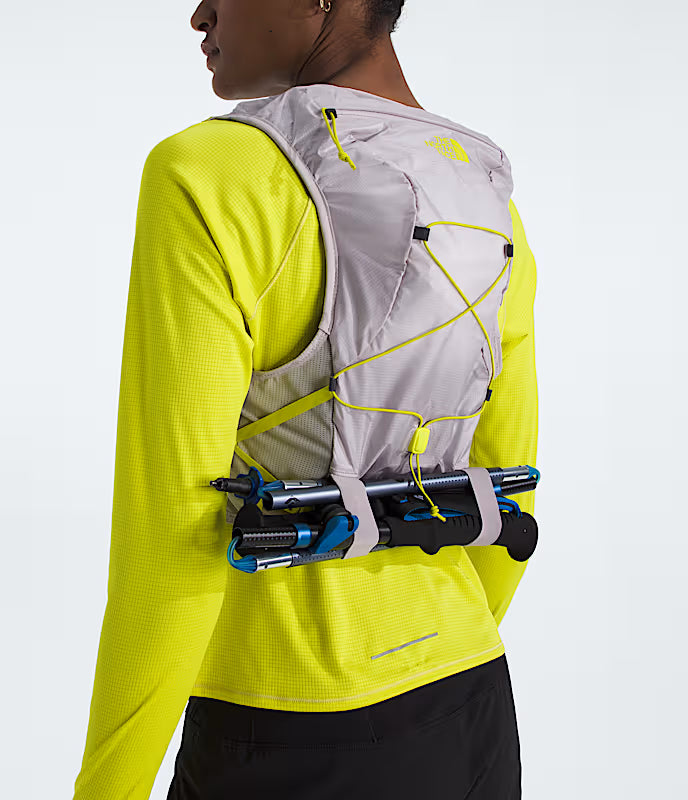 The North Face - Sunriser Run Vest 8 - Moonstone Grey/Sulphur Spring Green