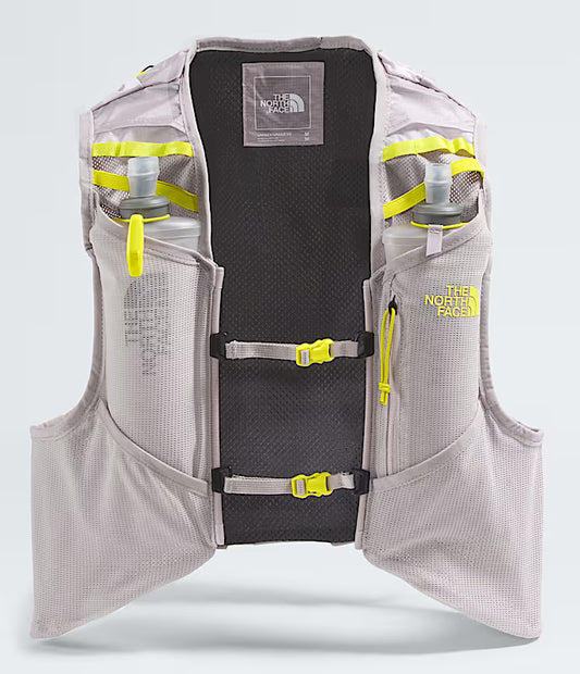 The North Face - Sunriser Run Vest 8 - Moonstone Grey/Sulphur Spring Green