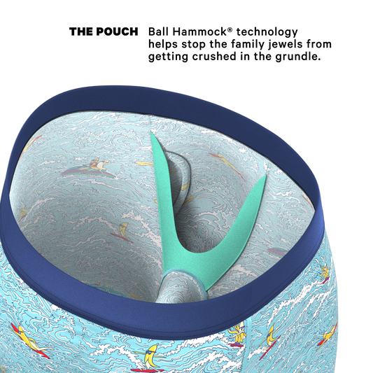 The Surfin' Turf | Shinesty Surfer Long Leg Ball Hammock® Pouch Underwear With Fly