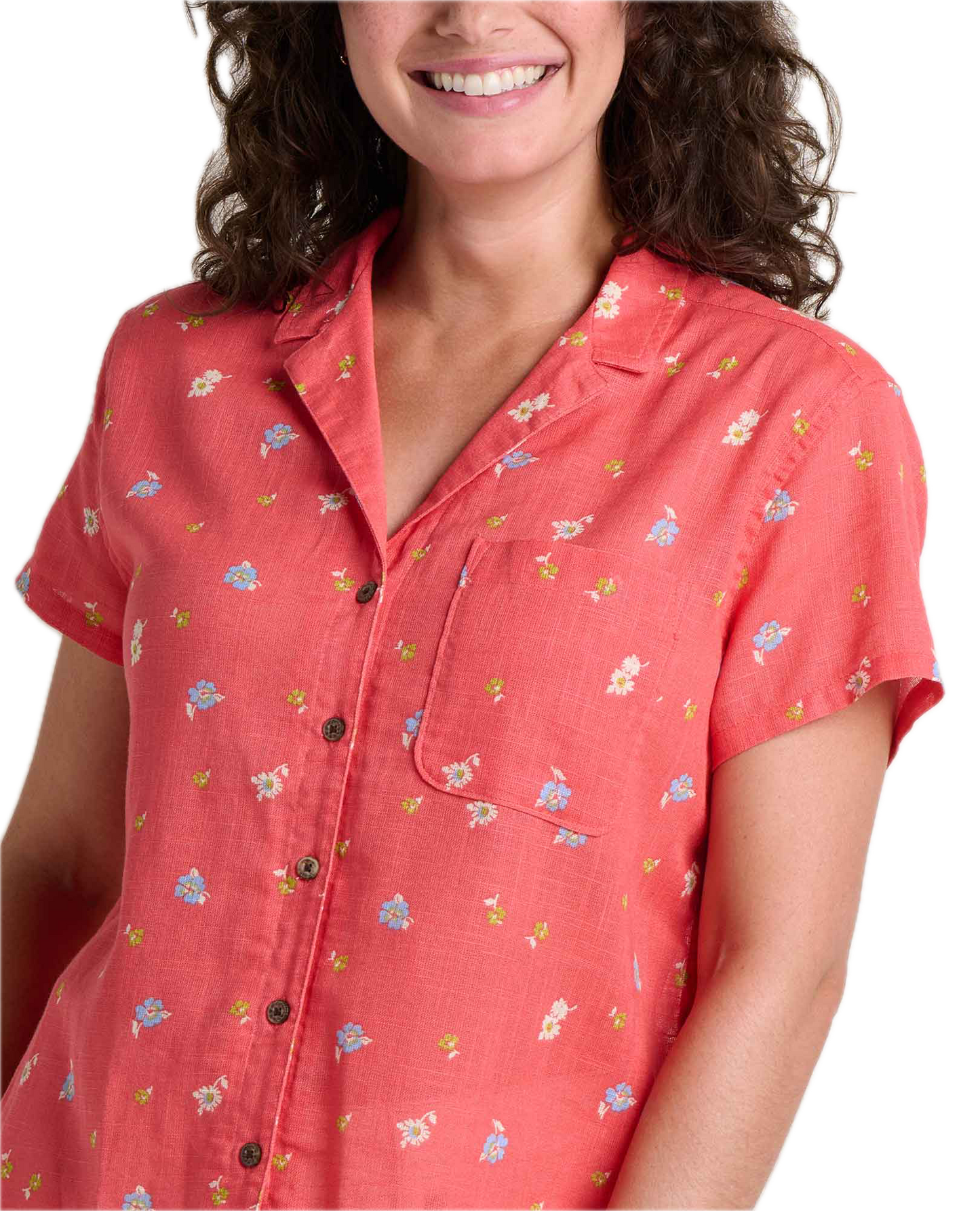 Toad and Co - Camp Cove Shirt - Crabapple Print