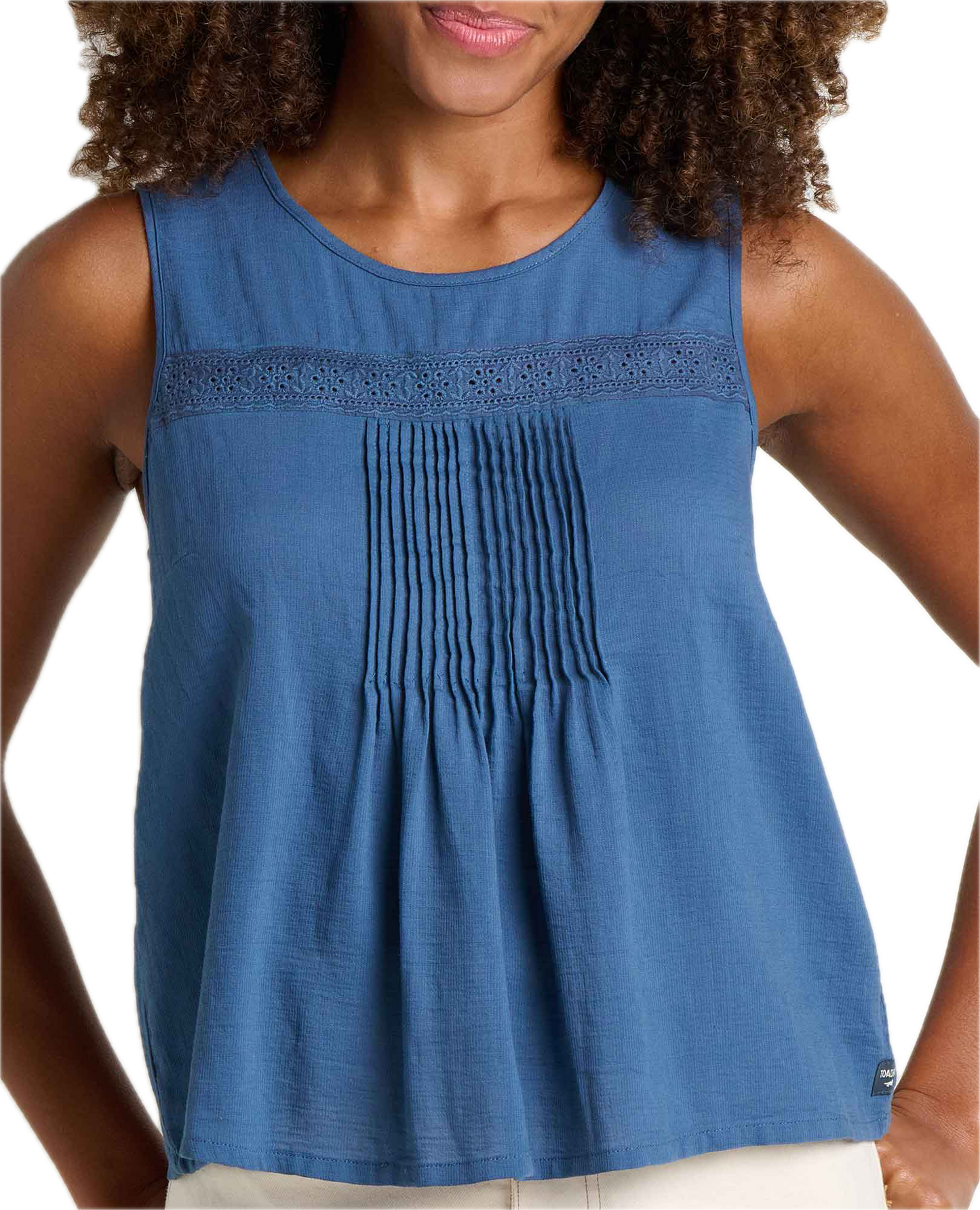 Toad and Co - Manzana Pin Tuck Tank - Canal