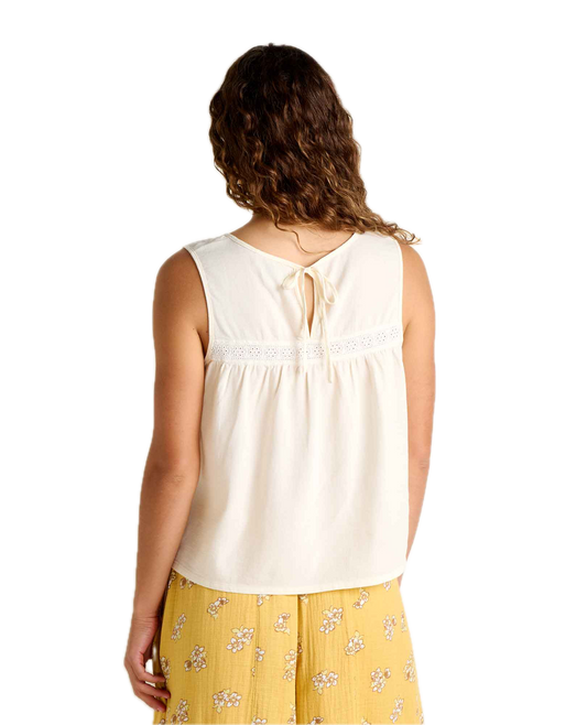 Toad and Co - Manzana Pin Tuck Tank - Egret