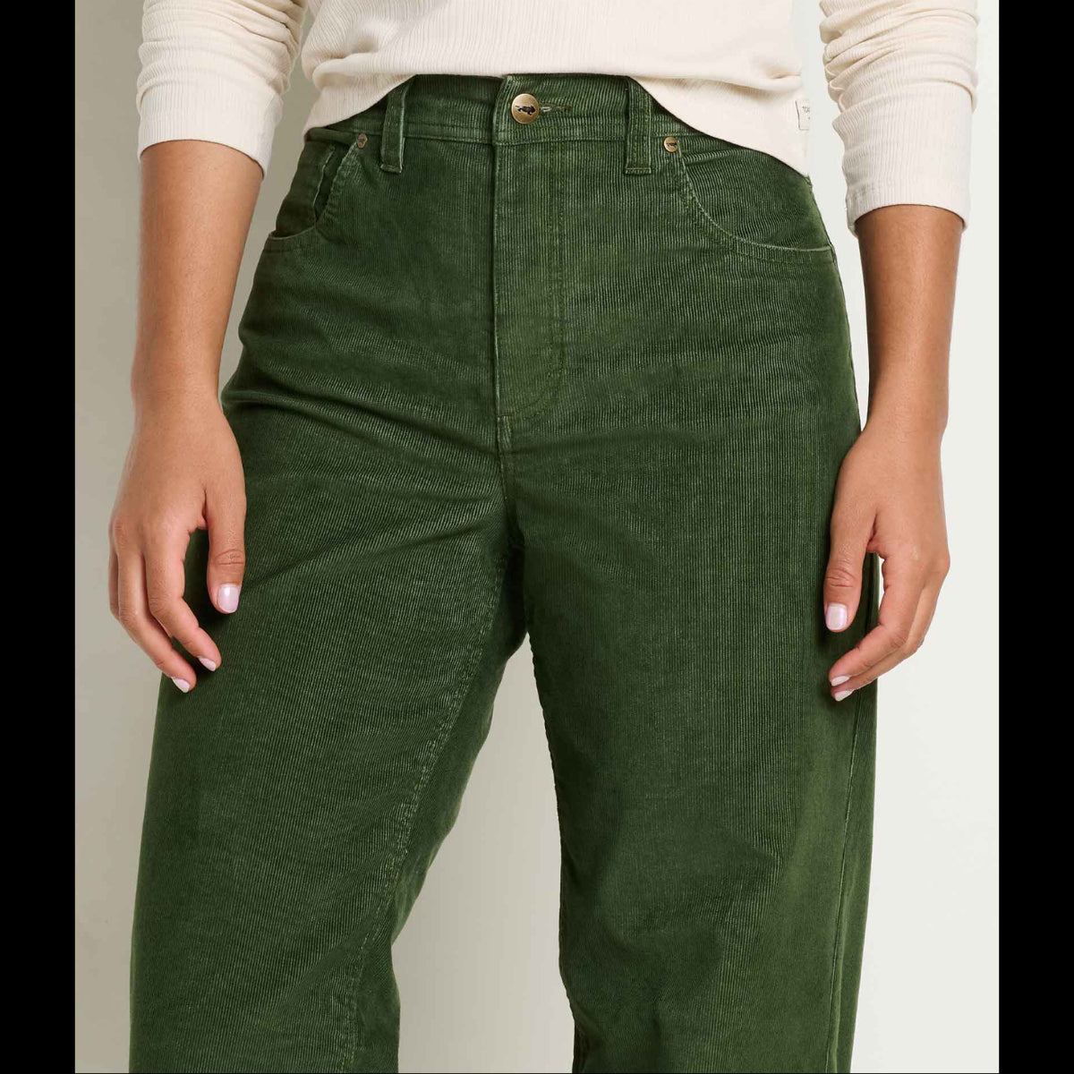 Toad and Co - Women's Coaster Cord Wide Leg Pant - Epidote