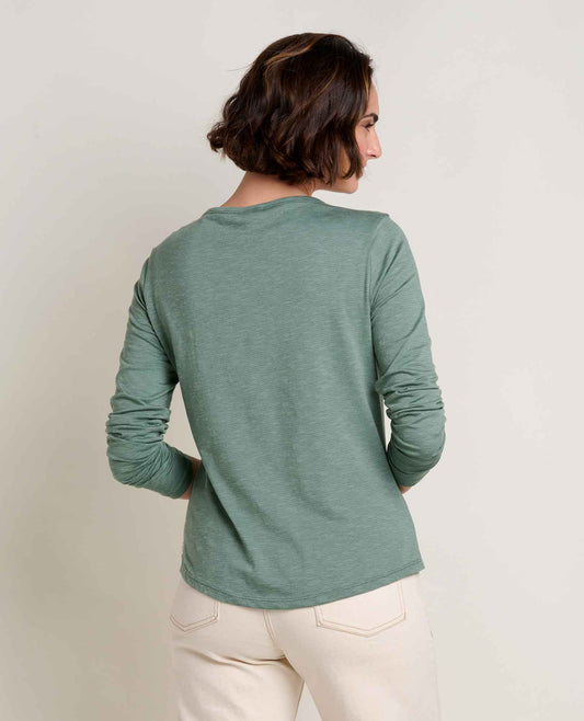 Toad and Co - Marley Long Sleeve V Tee - Laurel