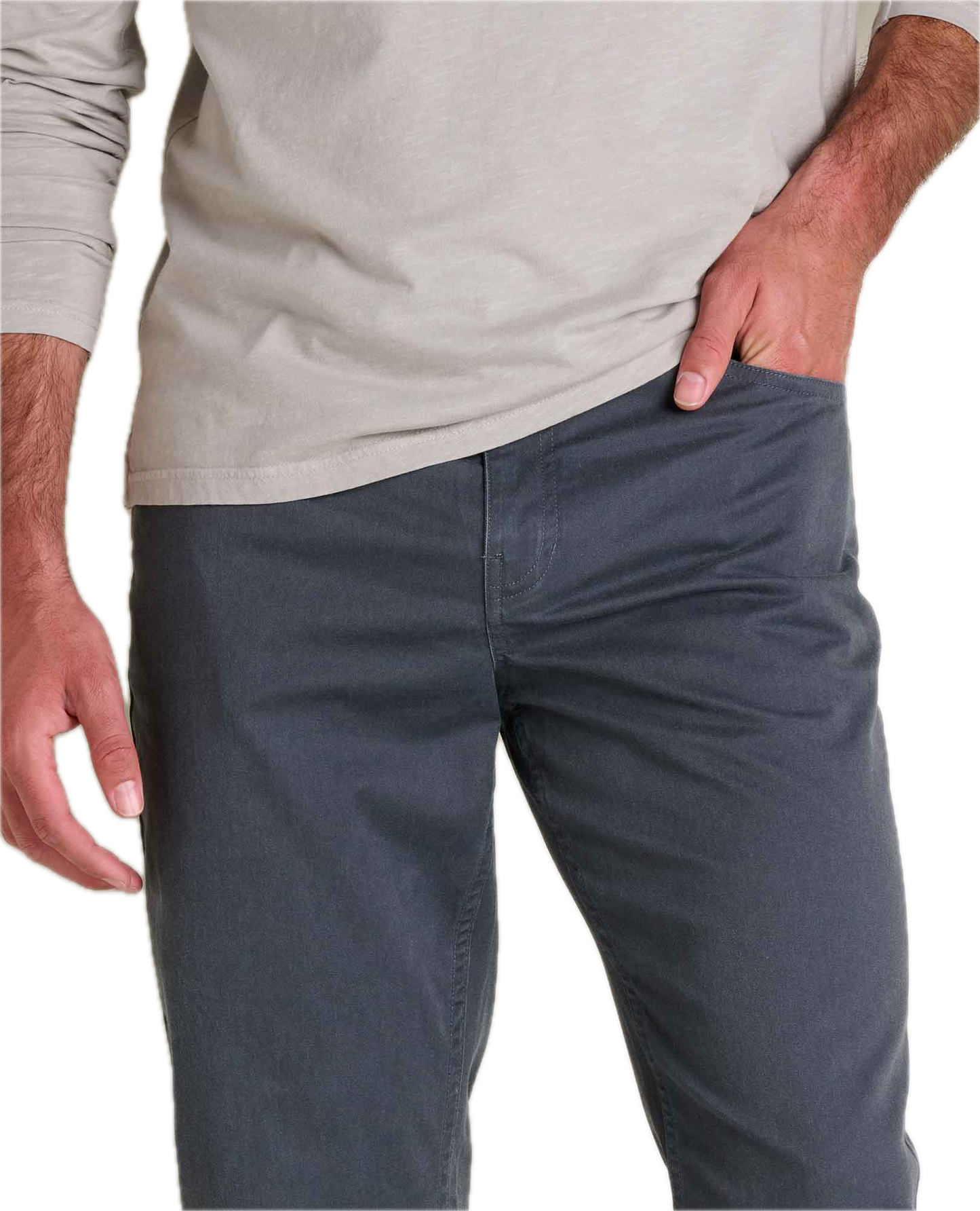 Toad and Co - Mission Ridge 5 Pocket Lean Pant - Men's - Iron Vintage Wash