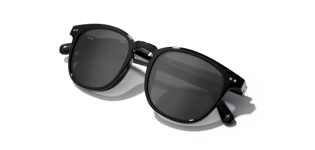 Camp Eyewear - Topo - Black / Ebony; Basic Polarized Grey