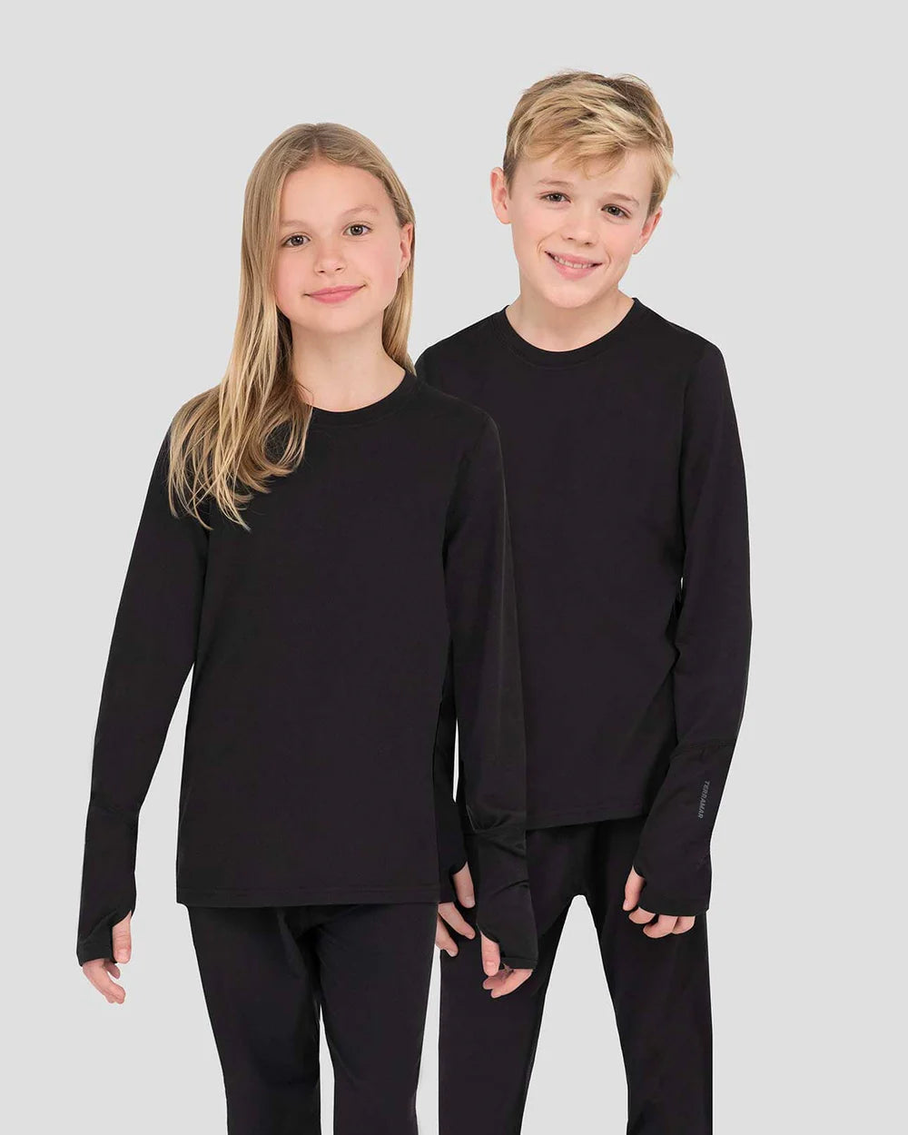 Terramar - Kids Thermolator 2.0 Crew - Black