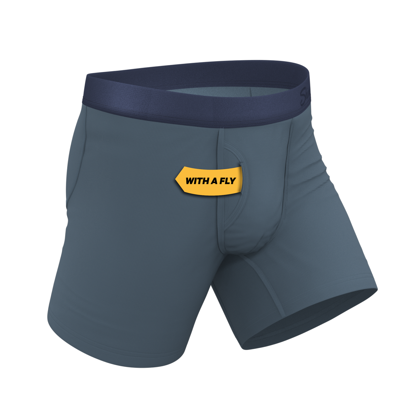 The Wake In The Lake | Tonal Teal Ball Hammock® Pouch Underwear With Fly