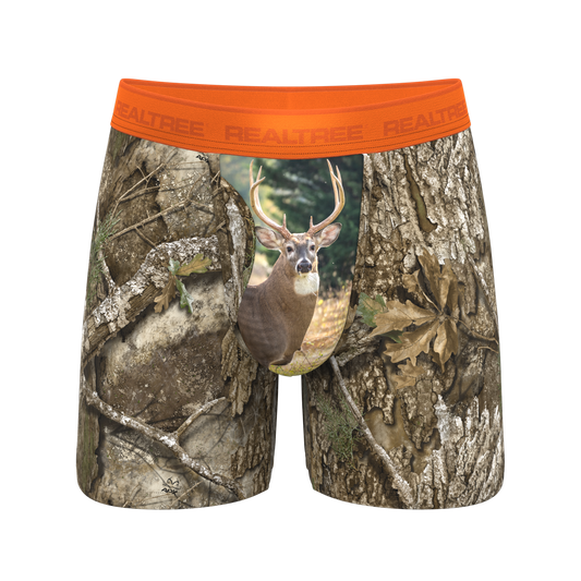 The Wild Game | Realtree x Shinesty Neon Orange Ball Hammock® Magnum Big Pouch Underwear