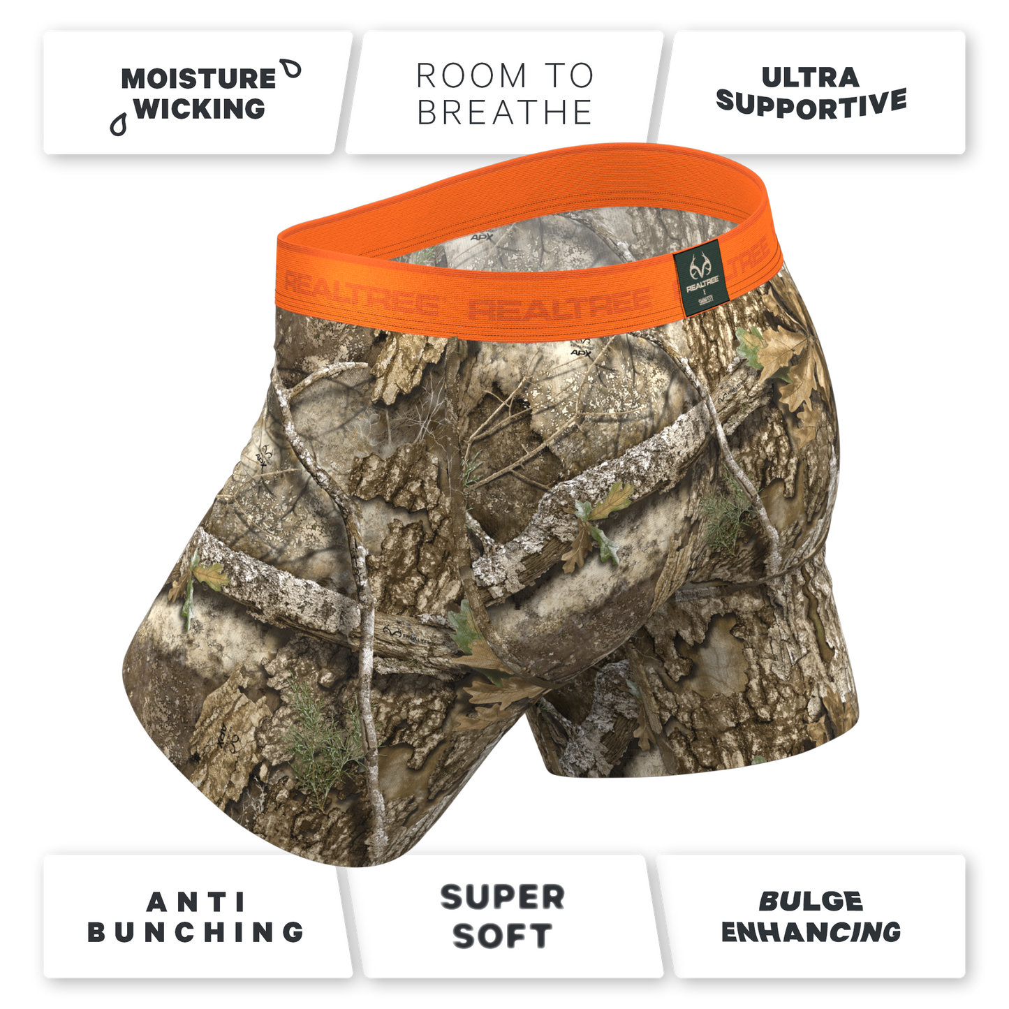 The Wild Game | Realtree x Shinesty Neon Orange Ball Hammock® Pouch Underwear