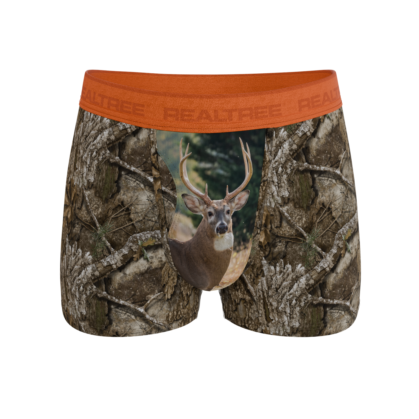 The Wild Game | Realtree x Shinesty Neon Orange Ball Hammock® Pouch Trunks Underwear