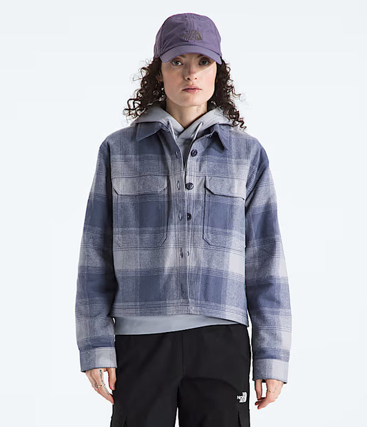 The North Face - Womens Valley Flannel Shirt Plaid - Twilight Galaxy TNF Shadow Plaid