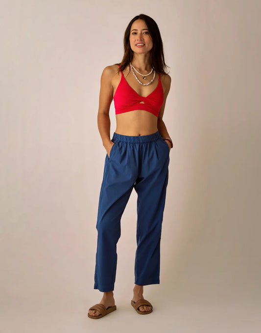 Carve Designs - Ada Poplin Pant - Vintage Blue