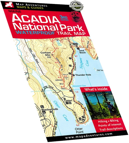 Map Adventures - Acadia National Park Waterproof Map