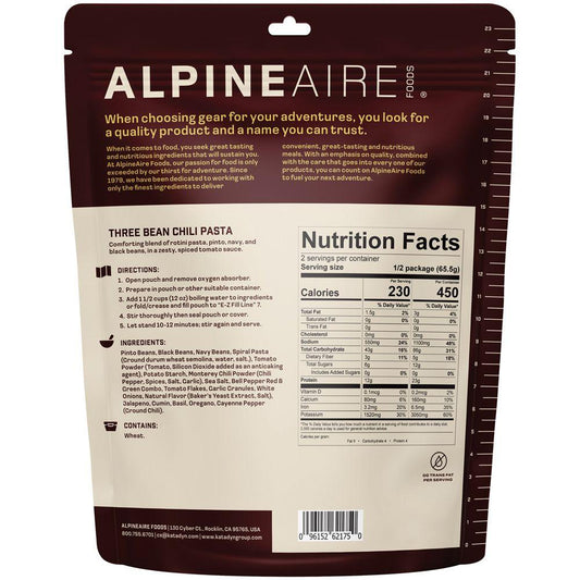Alpine Aire - Three Bean Chili Pasta