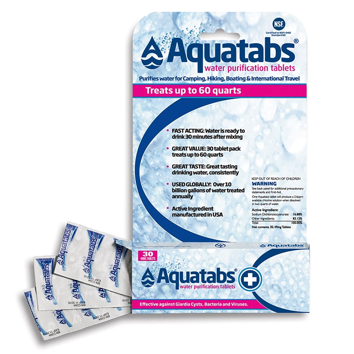 MSR - Aquatabs Water Tablets 30ct