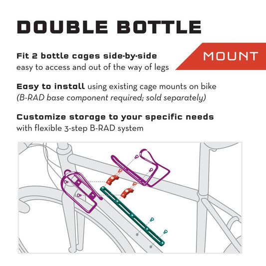 Wolf Tooth - B-RAD Double Barrel Bottle Cage