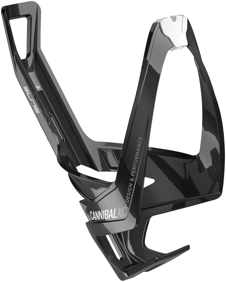 Elite - Cannibal XC Bottle Cage - Gloss Black/White
