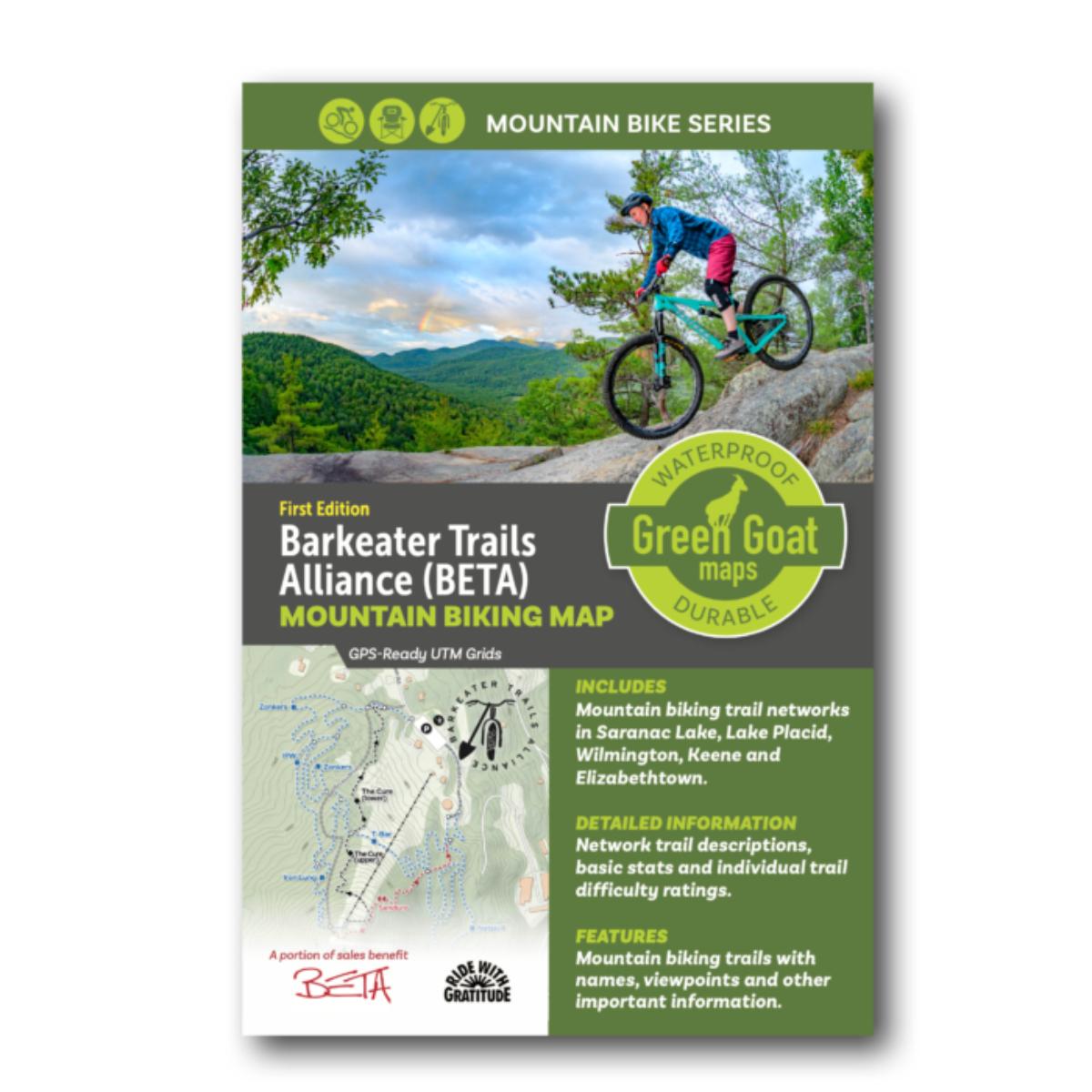 Green Goat Maps BETA Mountain Bike Map (Lake Placid Area