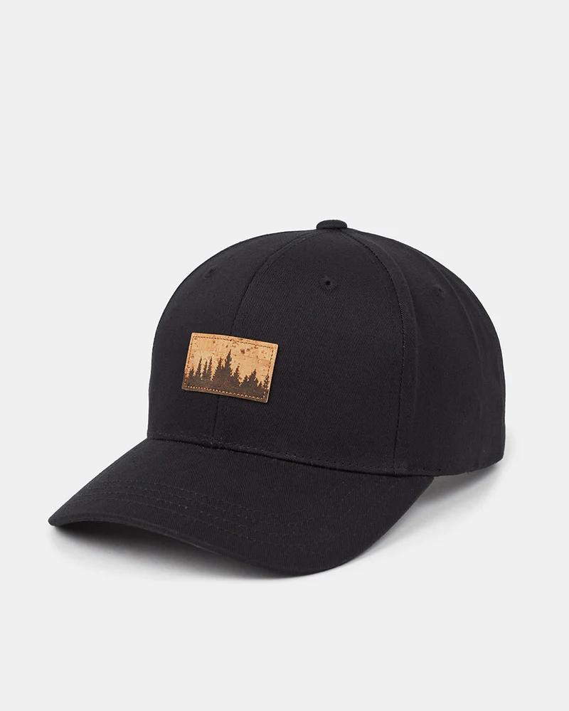 Tentree - Juniper Cork Patch Elevation Hat - Meteorite Black/Cork Patch