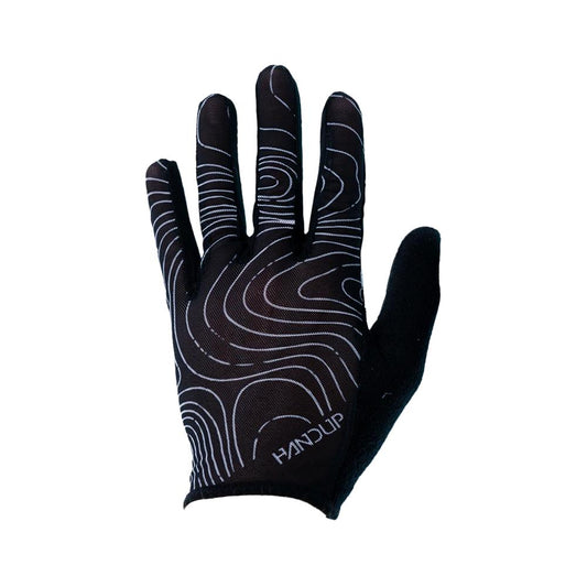 Handup - Vented Gloves - Topo Map Black