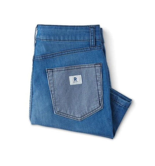 Ripton Jorts - Blue Steel Cut-Off Womens - 24