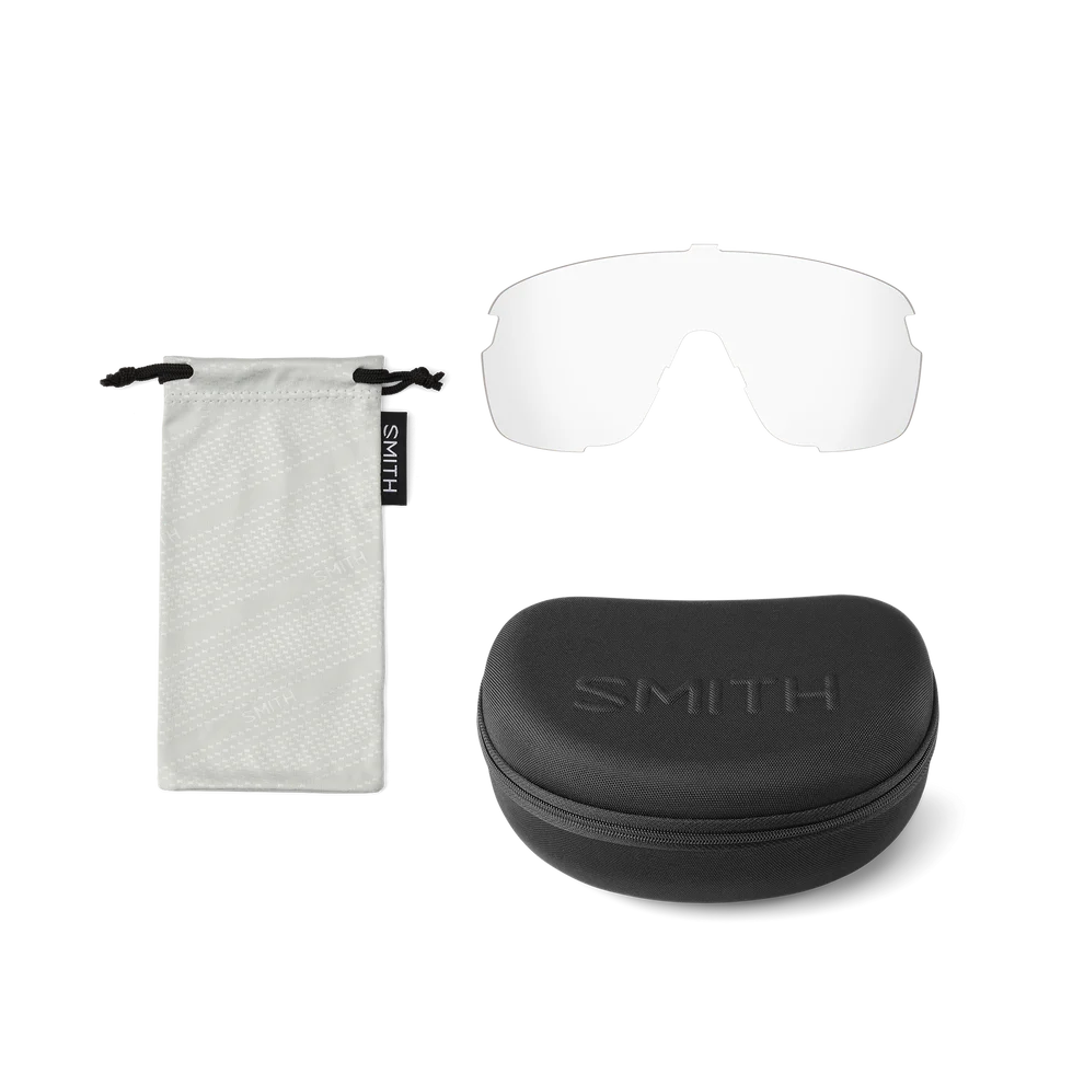 Smith - Bobcat - Matte Black/ChromaPop Low Light Rose Blue Mirror